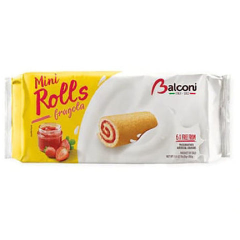 Softness outside and sweet strawberry jam filling inside, Balconi Mini Rolls will give you delicious pleasure in every bite of it. It is a sponge cake, a delight from the kitchen of Italy. You can have it as a sweet treat in your dessert. Enjoy this yummy Balconi Mini Rolls with Strawberry Filling alone or with your friends. Hurry up and make your dessert sweeter than ever!