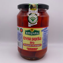 Amaze your guests by preparing savory recipes with Biljana Marinated Red Peppers! This delicious offering of Biljana is an excellent source of antioxidants. These peppers contain natural flavor enhancers and make your food extra delicious. Marinated peppers contain vitamins, fiber, calcium and potassium. Explore your culinary creativity with this amazing preparation.