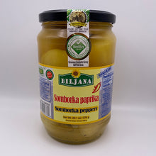 A perfect recipe to prepare mouthwatering salsas or vegetable salads, this delicious somborka will not only add flavor to your meals but is full of nutritional values. Biljana Somborka Peppers is made of fresh yellow banana peppers and seasoned with a special blend of spices. It is good for the digestive system and prevents ulceration in the stomach. It also increases the rate of metabolism in your body.