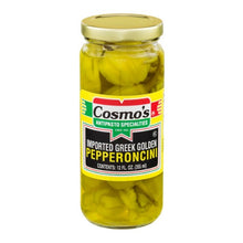Explore your culinary skills with these 100% natural and fresh Golden Pepperoncini. You can prepare mouthwatering meals with these peppers, or add them to sandwiches to enhance the flavor. These Golden Pepperoncini are excellent sources of vitamins A, B, C, and E; they also contain a fair amount of minerals. Order Cosmo's Imported Greek Golden Pepperoncini once and you will definitely arrange a permanent space for it in the pantry!