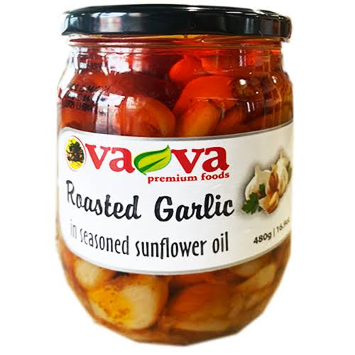 Vava Roasted Garlic in Seasoned Sunflower Oil 480GR