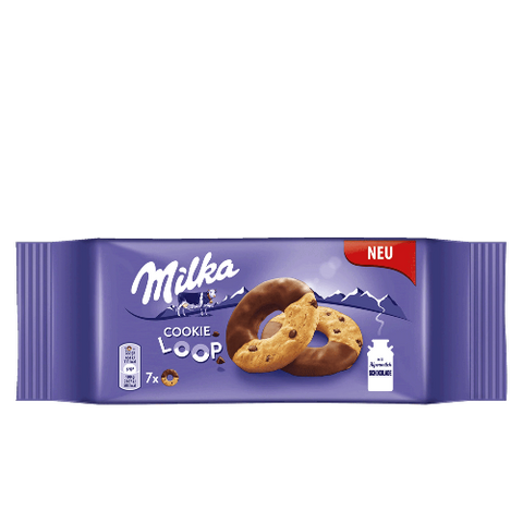 A perfect match for milk or coffee. Milka Cookie Loop  is made of wheat flour and the finest ingredients, covered with chocolate chips. Order this once and your kids will fall in love with it. Your guests will be amazed to have these delicious cookies with a cup of hot coffee. You can also make sweet desserts by crumbling these cookies over your favourite ice cream.
