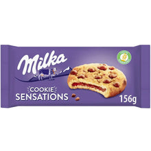 Crunchy cookies outside, covered with chocolate chips and rich chocolate cream inside makes a delicious blend of happiness! Have this Milka Sensation for evening delight with a cup of hot coffee and you will feel amazing with every bite of it. These sweet cookies are made of wheat flour, whey powder and cocoa powder. You can also crumble these cookies to make mouth-melting desserts for your guests.