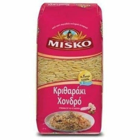 Now, explore your culinary abilities with this small pasta Misko Orzo. Prepare mouthwatering soups with chicken and garlic, or make salads with this wonderful orzo. You can also make delicious dishes of orzo with ground lamb and beef. Misko Orzo makes the perfect staple for any occasion. Toast it in a frying pan and serve with cheese, meat and veggies to enjoy with your guests.