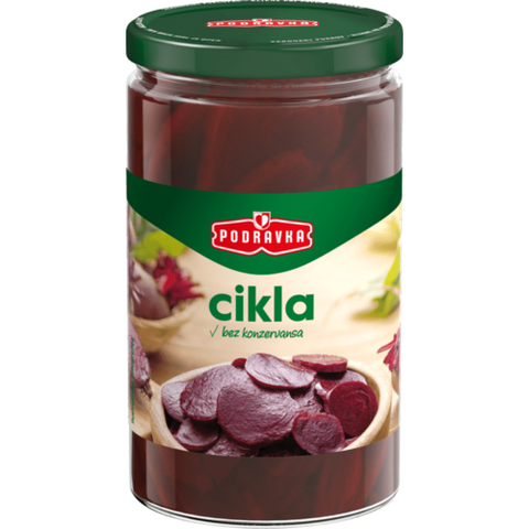 Order Podravka Cikla Red Beets and you will have a quick and easy snack. Use it as a side dish or incorporate it into your recipes. The possibilities are endless with this Podravka Cikla Red Beets. We promise, your guests will be impressed! This will become your families favorite.