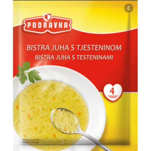 Supë e pastër Podravka (Bistra Juha Tjestenino) 45GR