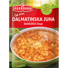 A heartwarming delicacy in the evenings of the chilly winter season! This delicious soup can be prepared within 10 minutes. You can also have this for your breakfast. Podravka Dalmatian Soup contains noodles, wheat flour, garlic and yeast extracts. You can taste a yummy flavour because of a special blend of spices and noodles. Order Podravka Dalmatian Soup right now and experience the taste of it!