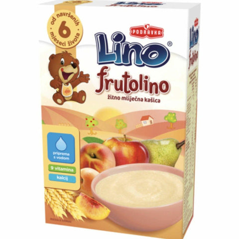 Make a happy meal for your kids with Podravka Lino Frutolino. Just boil in water and a healthy meal for your kid is prepared! Podravka Lino Frutolino contains vitamins, folic acid, niacin and calcium. It contains a mash of fresh fruits like apple and peach, whole milk powder and wheat semolina. This yummy and healthy meal is perfect for your kid’s growth and development.