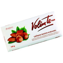 A traditional delight from the land of Croatia, Svecevo presents a delicious chocolate bar filled with hazelnuts, almonds and caramel. You can have it whenever you feel hungry. An all-time favourite for any age group. This yummy chocolate bar is made with the finest ingredients and contains several vital nutrients like proteins, vitamins and carbohydrates. You can also prepare mouthwatering desserts with Svecevo Volim Hazelnut with Almond & Caramel.