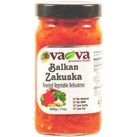 Explore your culinary skills with this delicious delicacy from the land of Macedonia. Have it spread on bread or use it as a dip for your snacks. You can also make savoury meat recipes with this yummy Vava Balkan Zakuska. It is made of 100% natural and premium quality ingredients, with zero added flavours or preservatives. It does not contain artificial colour or gluten.