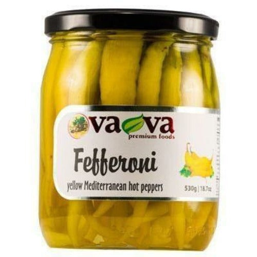 Vava Hot Yellow Fefferoni Peppers 490GR
