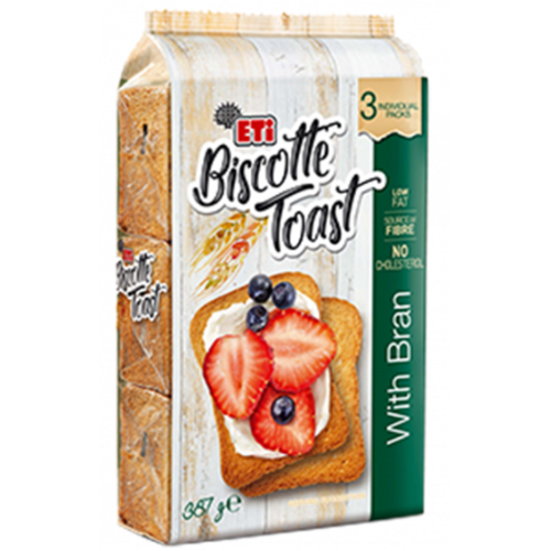 Eti Biscotte Toast With Bran 387GR